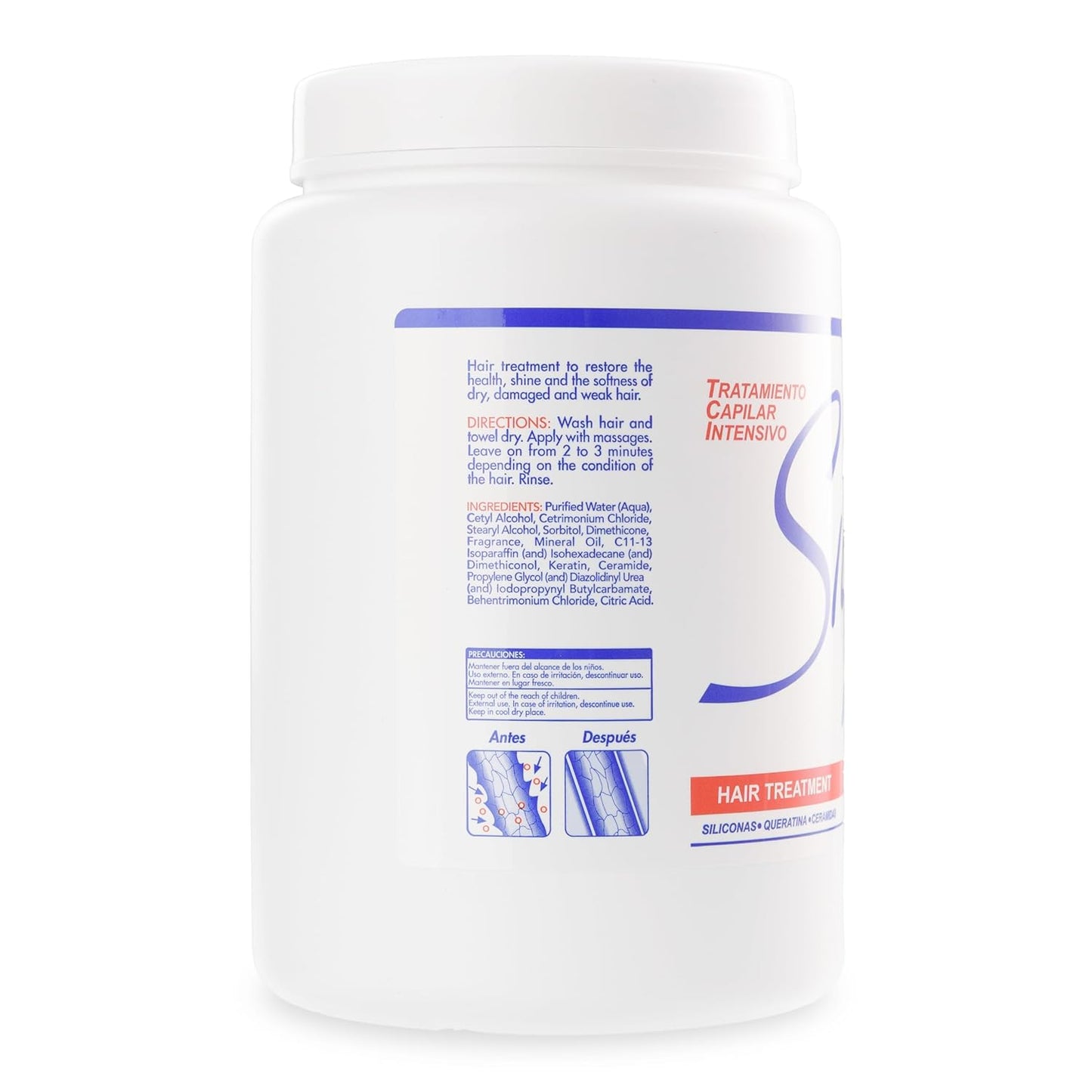 Silicon Mix Deep Conditioning Hair Mask 60 ounces – Intensive Treatment for Dry, Damaged and Brittle Hair, Moisturizing Conditioner for Women to Repair, Control Frizz, Add Shine and Softness.